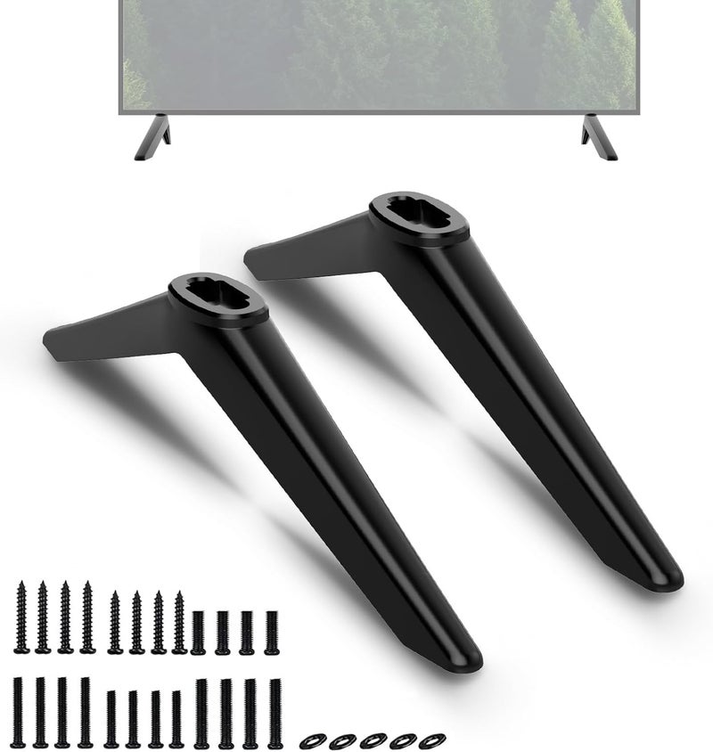 Motiexic Non-Universal TV Stand Only for Insignia TV Legs Replacement with Screws Set, Only for Insignia Roku TV Stand Legs Using Correct Stand Hole as Marked, Please Refer to The Picture 2 to Confirm - Image 1